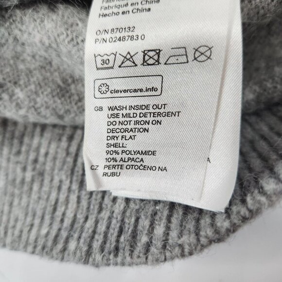 H&M Women's Size Medium Perfume Bottle Sequin Sweater Alpaca Blend - Picture 5 of 6